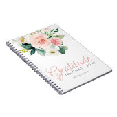 年カスタム名の付いたフローラ感謝ジャーナル ノートブック (右側)