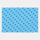 年カスタム数カラフル子供の誕生日パーティー ラッピングペーパーシート (正面2)