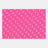 年カスタム数カラフル子供の誕生日パーティー ラッピングペーパーシート (正面)