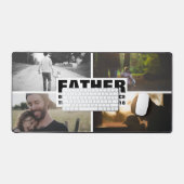 年カスタム父の日の父のコラージュ デスクマット (キーボード&マウス)