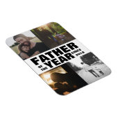 年カスタム父の日の父のコラージュ マグネット (右側)