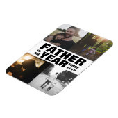 年カスタム父の日の父のコラージュ マグネット (左側)