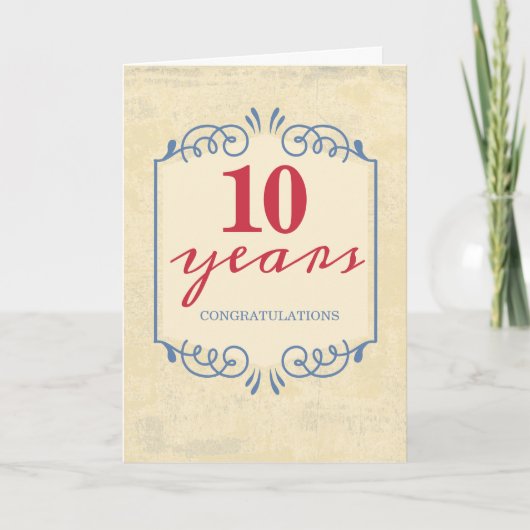 年カスタム間の一般社員記念カード カード (正面)