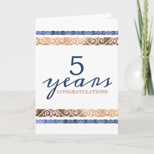 年カスタム間の一般社員記念カード カード (正面)