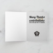 年カスタム間社員記念日グレー カード (内部)