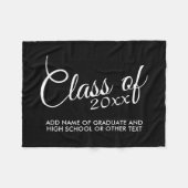 年カスタム高校のクラス フリースブランケット (正面(横))