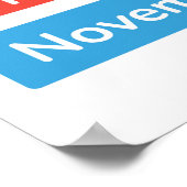 年カラフルの1カ月の教育 ポスター (角)