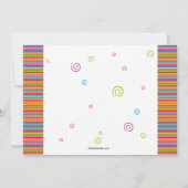 年カラフル写真卒業招待状 招待状 (裏面)