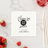 年シンプル間退職パーティーへの応援 スタンダードカクテルナプキン (インサイチュ)