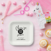 年シンプル間退職パーティーへの応援 ペーパープレート (パーティー)