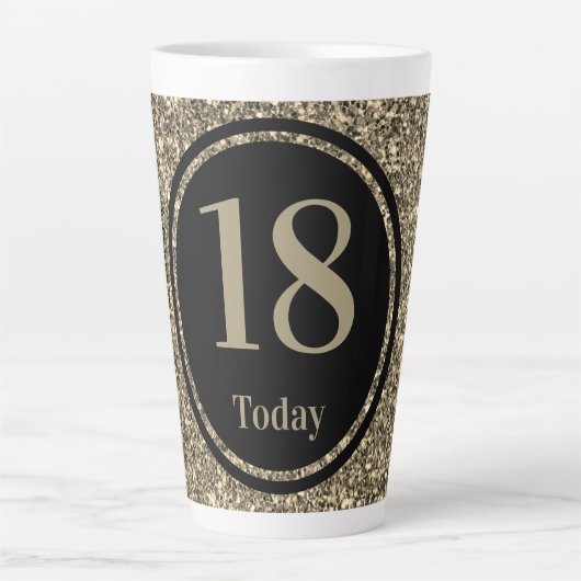 年スタイリッシュ別の特別な誕生日マグギフト18th カフェラテマグ (正面)