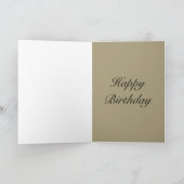 年スタイリッシュ別誕生日カード60日 カード (内部)