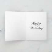 年スタイリッシュ別誕生日カード70日 カード (内部)