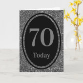 年スタイリッシュ別誕生日カード70日 カード (黄色い花)
