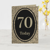 年スタイリッシュ別誕生日カード70日 カード (黄色い花)