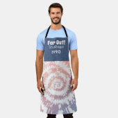 年パーソナライズされたレトロ70のオールオーバープリントエプロン エプロン (着用した状態)