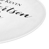 年パーソナライズされた付き名切り盤 カッティングボード (角)