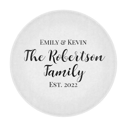 年パーソナライズされた付き名切り盤 カッティングボード (正面)