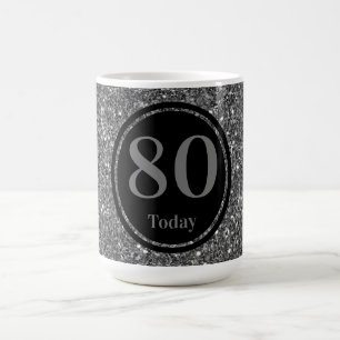 年パーソナライズされた別の誕生日マグ80日 コーヒーマグカップ