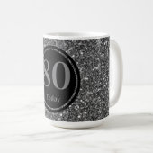 年パーソナライズされた別の誕生日マグ80日 コーヒーマグカップ (正面右)