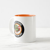 年パーソナライズされた年記念の感謝祭 ツートーンマグカップ (正面左)