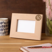 年パーソナライズされた数珠または誕生日のエッチングフレーム レーザー彫刻フレーム (左)