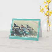 年パーソナライズされた齢を問わないカヌー カード (黄色い花)