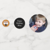 年パーソナライズされた齢・写真ボーリング誕生会 コンフェッティ (正面)