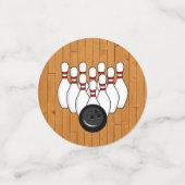 年パーソナライズされた齢・写真ボーリング誕生会 コンフェッティ (スモール正面)