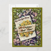 年ビクトリアン令フローラ年賀状 シーズンポストカード (正面/裏面)