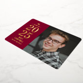 年フォイル無地の卒業招待状フォイルインビッタ 箔招待状 (回転した状態)