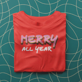 年メリー間のクリおもしろいスマス Tシャツ
