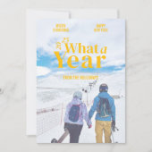 年モダンのレビュー休日の写真カード シーズンカード (正面)