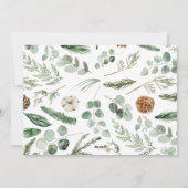 年モダンミニマルは休日の植物学を覚える シーズンカード (裏面)