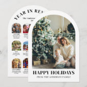 年モダンレビューChristmas Holiday Arch 招待状 (正面/裏面)