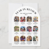 年モダンレビューChristmas Holiday Arch 招待状 (裏面)