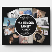 年モダン別家族10枚記念写真 フォトプラーク (正面)