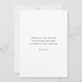 年モダン理 |ミニマルスタイリッシュリストフォトカード (裏面)