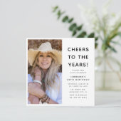 年モダン間フォトバースデーパーティーへの応援 招待状 (スタンド正面)