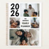 年モダン4回の写真コラージュ プランナー手帳 (正面)