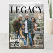 年レビュー雑誌グリーティングカード写真コラージュ カード (正面)