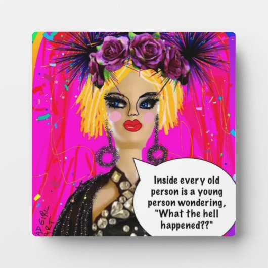 年上の人の中には誰もが年下の人がいる フォトプラーク (正面)