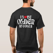 年上の女性が好き Tシャツ (裏面)