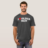年上の男性が好きな人のためのギフト Tシャツ (正面フル)