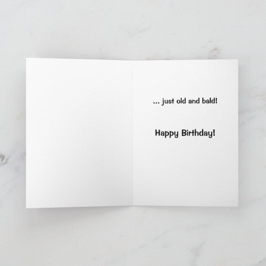 年上の誕生日カードを取るのは失礼だ。 カード (内部)