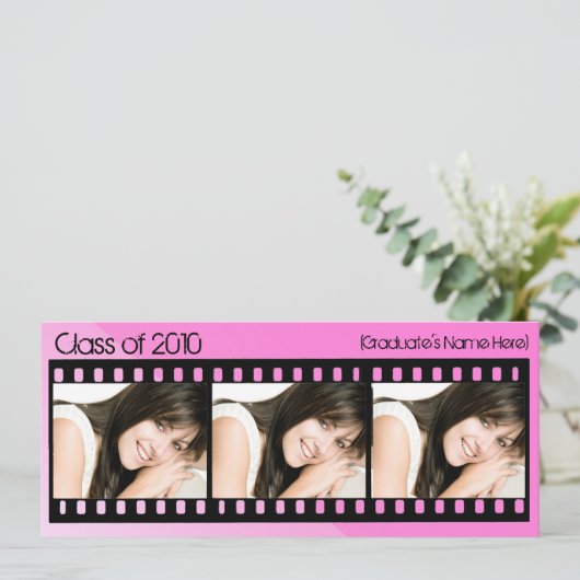 年中を問わず〜のホットピンク映画卒業発表 招待状 (スタンド正面)