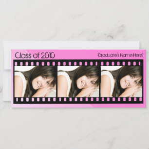 年中を問わず〜のホットピンク映画卒業発表 招待状