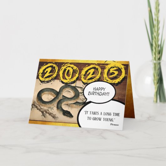 年中国のスネーク2025〔占星術の〕十二宮図誕生日HGCカード カード (正面)