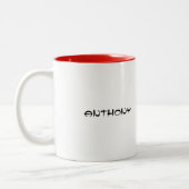 年中国の月 |カスタム年と名前 ツートーンマグカップ (左)