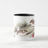 年中国の月 |カスタム年と名前 マグカップ (中央)